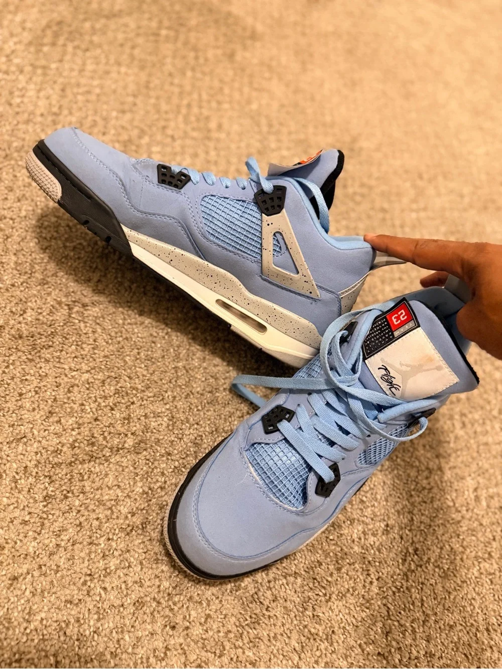 Air Jordan’s 4 Retro 'University Blue' sneakers